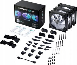 Wentylator Phanteks D30-140 D-RGB Reverse 3-pack (PH-F140D30R_DRGB_PWM_BK01_3P) 8
