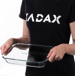 Kadax KADAX Naczynie Żaroodporne 1,5L Szklane Małe Prostokątne Do Piekarnika 2