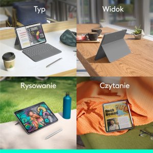 Logitech Combo Touch do iPada Air 11 cali (M2 & M3), iPada Air (4. i 5. generacji – 2020, 2022)(2024), QWERTY układ US international - Szary (920-012636) 7