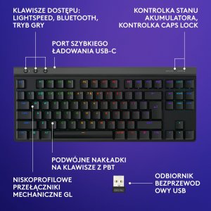Klawiatura Logitech G515 Lightspeed TKL GL Tactile (920-012538) 6