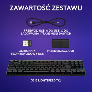 Klawiatura Logitech G515 Lightspeed TKL GL Tactile (920-012538) 8