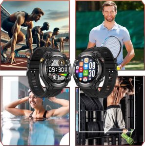 Smartwatch Wenom SMARTWATCH MĘSKI ZEGAREK FUNKCJA GPS ROZMOWY CIŚNIENIE 650mAh SMART WATCH 7