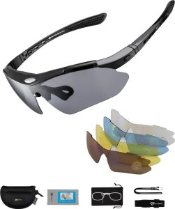 RockBros Rowerowe 10003 polaryzujące czarne 2