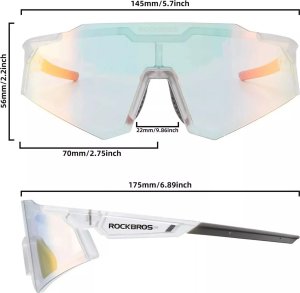 RockBros Okulary rowerowe Rockbros SP291 fotochromowe UV400 - białe 2