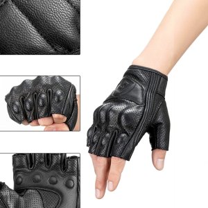 RockBros Rękawiczki motocyklowe Rockbros 16220006005 XXL skórzane - czarne 8