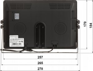 Rejestrator ATE REJESTRATOR MOBILNY Z MONITOREM ATE-NTFT10-T3 4 KANAŁY 10 " AUTONE 3
