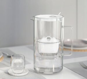 Dzbanek filtrujący Aquaphor Glass 2,5L BIAŁY + 1 wkład Maxfor Plus Mg 2
