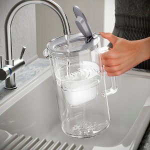 Dzbanek filtrujący Aquaphor Glass 2,5L BIAŁY + 1 wkład Maxfor Plus Mg 3