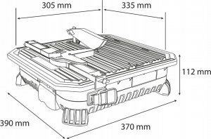 Graphite Przecinarka do płytek Energy + 18V 8