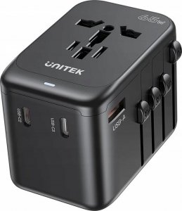 Unitek Ładowarka podróżna EU/US/UK/AUS PD 65 W 2