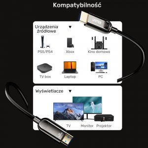 Kabel Unitek HDMI - HDMI 10m czarny (C11085GY01-10M) 6