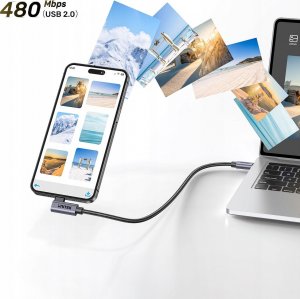 Kabel USB Unitek USB-C - USB-C 5 m Srebrny (C14123BK-5M) 5