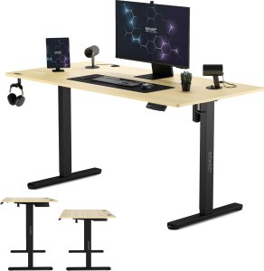 Biurko SENSE7 Nojo Sosna 140 cmx70 cm Black Pine 5