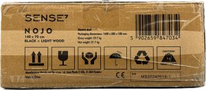 Biurko SENSE7 Nojo Sosna 140 cmx70 cm Black Pine 13