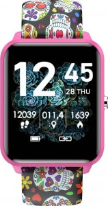 Smartwatch Bemi KIX-M + Słuchawki BT Tutti Czarno-różowy 2