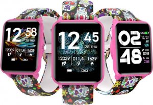 Smartwatch Bemi KIX-M + Słuchawki BT Tutti Czarno-różowy 6