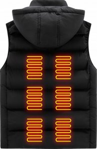 Mozos HV5 Ogrzewana elektryczna kamizelka unisex r. M czarna 8