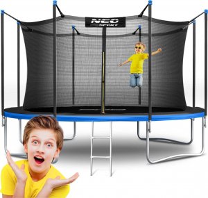 Trampolina ogrodowa Neo-Sport NS-13W241 z siatką wewnętrzną 13 FT 404 cm 2
