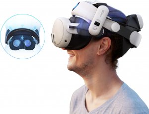 BOBOVR BOBOVR S3 Pro do Meta Quest 3 / 3S | Wygodny pasek z baterią B100 i wentylatorem chłodzącym 3