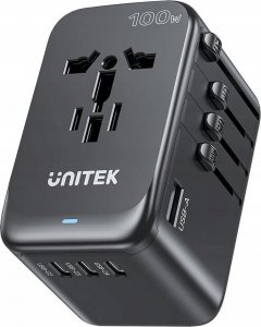 Unitek Ładowarka podróżna EU/US/UK/AUS PD 100 W 2