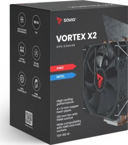 Chłodzenie CPU Savio Vortex X2 (SAVGCOVORTEXX2) 12