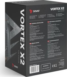 Chłodzenie CPU Savio Vortex X2 (SAVGCOVORTEXX2) 13