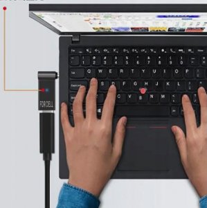 Kabel zasilający Akyga AKYGA Wtyczka do zasilacza uniwersalnego AK-ND-C10 USB-C / 4.5 x 3.0 mm DELL 11