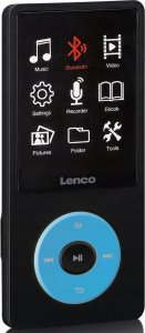 Lenco Xemio-860 Odtwarzacz MP4 z wyświetlaczem akumulator BT 8GB niebieski 2