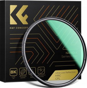 Filtr Kf FILTR Polaryzacyjny CPL K&F CONCEPT NANO-X Ultra-Low Reflection 77mm 77 mm / KF01.2480 3