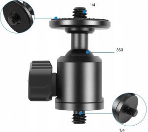 Głowica Puluz GŁowica Kulowa 3d Na Gwint 1/4"" Do Gimbala Na Akcesoria / Pu3090b 3
