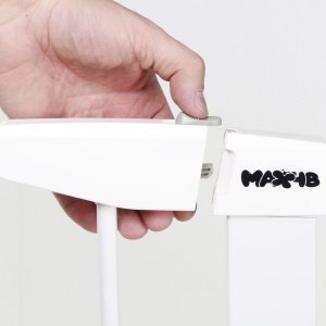 Max4b Bramka barierka ochronna zabezpieczająca drzwi schody HANKSKIDS rozporowa 75-82cm - biała 8