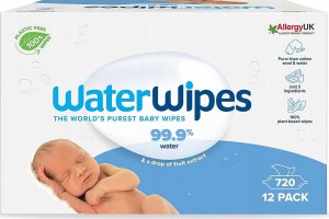 WaterWipes Chusteczki nawilżane BIO* 12x60 szt. 9