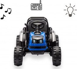Milly Mally Milly Mally Pojazd na akumulator Traktor z przyczepą Farmer Blue 13