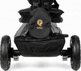 Qplay Qplay Rowerek Trójkołowy Rito Deluxe Rubber Black 9