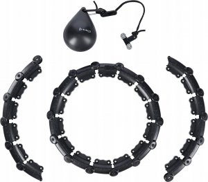 HMS HHW11 PLUS SIZE HULA HOP BLACK Z WYPUSTKAMI I OBCIĄŻNIKIEM 13