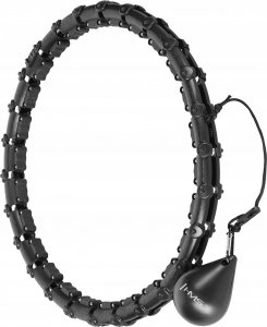 HMS HHW11 PLUS SIZE HULA HOP BLACK Z WYPUSTKAMI I OBCIĄŻNIKIEM 3