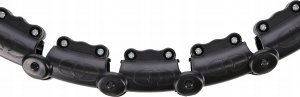 HMS HHW11 PLUS SIZE HULA HOP BLACK Z WYPUSTKAMI I OBCIĄŻNIKIEM 6