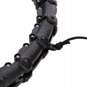 HMS HHW11 PLUS SIZE HULA HOP BLACK Z WYPUSTKAMI I OBCIĄŻNIKIEM 7