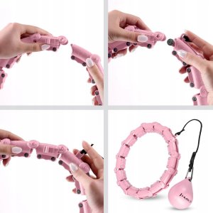 HMS HHW11 PLUS SIZE HULA HOP LIGHT PINK with protrusions and weights 12