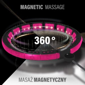 HMS HHM16 Hula Hop z wypustkami, magnesem i obciążnikiem + licznikiem 16
