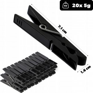 Kadax KADAX Spinacze Klamerki Do Prania Bielizny 20szt 3