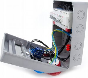 ELS Elektrotechnika Rozdzielnia budowlana 32A/5 + 16A/5 + 2*GS 230V + zabezpieczenia + różnicówka + wyłącznik L-0-P, 12NO22C11C11CFLP 15