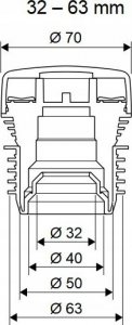 Uponor Uponor zawór napowietrzający HYPAIR 32-63 1134572 8