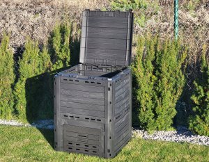 Prosperplast PROSPERPLAST KOMPOSTOWNIK 280L ANTRACYT COMPOGREEN WOODY 9