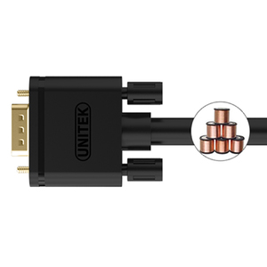 Kabel Unitek D-Sub (VGA) - D-Sub (VGA) 5m czarny (Y-C505G) 3