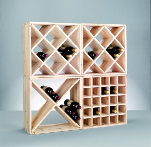 Zeller Drewniany stojak na wino, 24 butelek, ZELLER 4