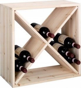 Zeller Drewniany stojak na wino, 24 butelek, ZELLER 5