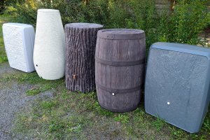 Prosperplast ZBIORNIK POJEMNIK NA WODĘ DESZCZÓWKĘ ALANA FLOWER 160L ANTRACYT 10