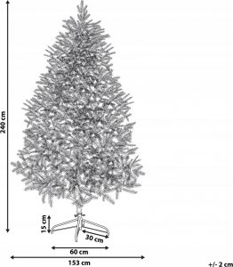 Beliani Sztuczna choinka 240 cm zielona HUXLEY 4