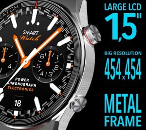 Smartwatch Rubicon SMARTWATCH MĘSKI Rubicon RNCE99 - WYKONYWANIE POŁĄCZEŃ, ŁADOWANIE BEZPRZEWODOWE (sr046b) 6